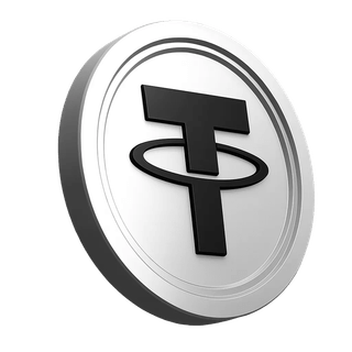 Gráfico de la moneda Tether USDT ubicado en la sección informativa de la plataforma
